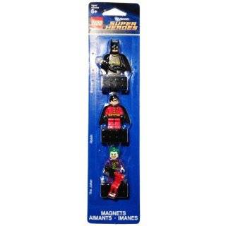 Lego Superheroes Batman Robin Joker Figure Magnet Set DC Universe 