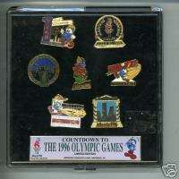 Countdown 1996 Summer Olympic Games Atlanta Pin Set 7  