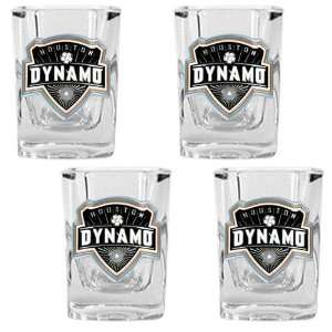  Houston Dynamo MLS 4pc Square Shot Glass Set   Primary 