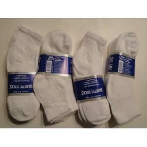 Diabetic low cut WHITE golf style Socks mens sock size 10 13, 1 dozen 