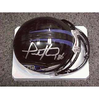  Todd Heap Autographed Mini Helmet Baltimore Ravens Sports 
