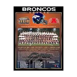  Denver Broncos 1998 Super Bowl Champions 13x16 Plaque 