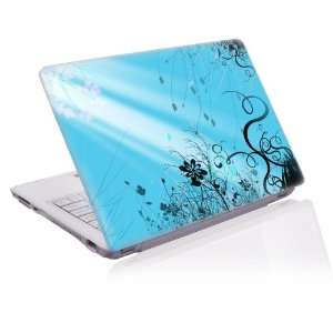   skin protective decal blue floral with ray of sunshine Electronics