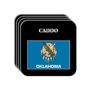US State Flag   CADDO, Oklahoma (OK) Set of 4 Mini Mousepad Coasters