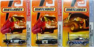   Matchbox Police Cars 78 DODGE MONACO   SUBARU   DODGE CHARGER  