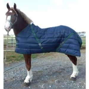  Snuggie Quilted Draft Stable Blanket 90In Navy/Hun Pet 