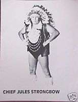 1970s B&W Original Name CHIEF JULES STRONGBOW  