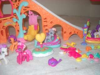   Ponyville Deluxe Playset Carinval Bumper Cars Ferris Wheel Lot  