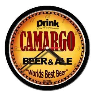  CAMARGO beer and ale cerveza wall clock 