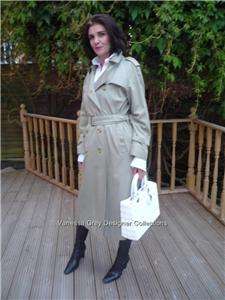 Ladies BURBERRY TRENCH COAT MAC RAINCOAT SIZE 10 LONG; UK 10 12 US 8 