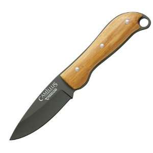 Camillus Knives CM18506 8 In. Ti Fixed Blade  Bamboo Handle  Black 
