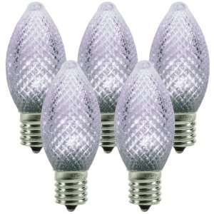  25 Bulbs C9 LED   Pure White   Intermediate Base   Christmas Lights 
