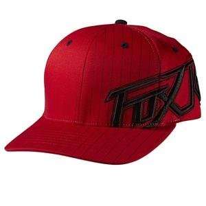  Fox Racing Supersonic Flexfit Hat   S/MD/Red Automotive