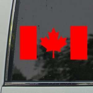  Canada Flag Canadia Red Decal Maple Leaf Drapeau Red 