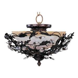 Maxim Lighting International 2859OI Elegante 3 Light Semi Flush Mount 