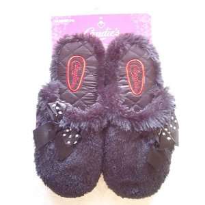  Candies Slippers, Black, Size XL 11 