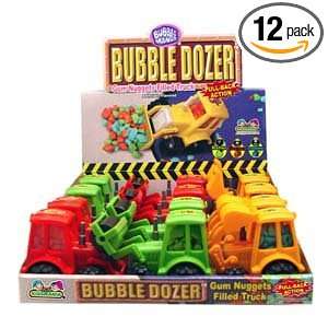 Kidsmania Bubble Mania Bubble Dozer Trucks Filled with Gum Nuggets 