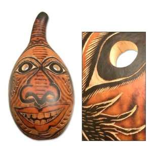  Mate gourd mask, Huanca Man