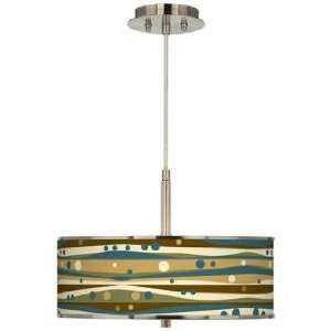  Dots and Waves Giclee Glow 16 Wide Pendant Light