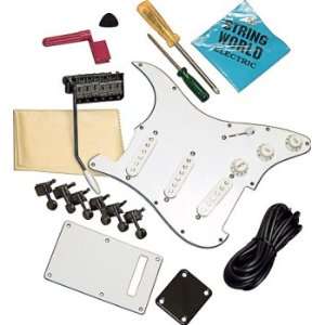  Replacement Strat Parts Kit Black Musical Instruments
