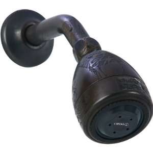  289.890.R15 Multi Function Shower Head and Arm in Rough Bronze 289 