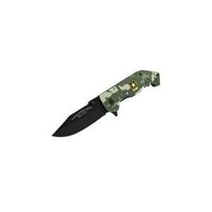    US Army Knife Digital Pattern Straight Blade