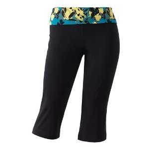  SO Floral Fold Over Yoga Capris   Juniors Plu