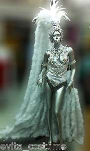 Da NeeNa C0002 Feather Cabaret Vegas Drag Carnival Rio Costume Set XS 