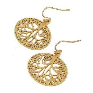   Exclusive ~ Tree Of Life Inspirational Gold Dangle Earrings Jewelry