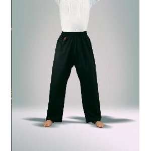   8oz. Middleweight 100% Cotton Karate Pants   Black