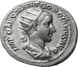 Gordian III AR Antoninianus / Pax Ancient Roman Coin  