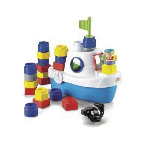    Fisher Price Little People Builders Floaty Boat Toys & Games