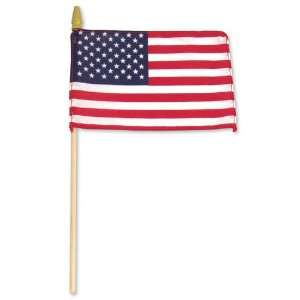  US Stick Flag 8in x 12in   Wood Stick   No Spear Tip 
