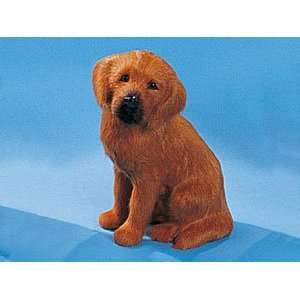    7.5 Brown Labrador Dog Furry Animal Figurine Toys & Games
