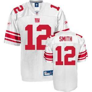  Steve Smith White Reebok NFL Premier New York Giants 