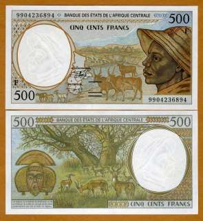 Central African States, 500 Francs, 1999, P 301F UNC  