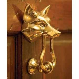  Fox Solid Brass Door Knocker