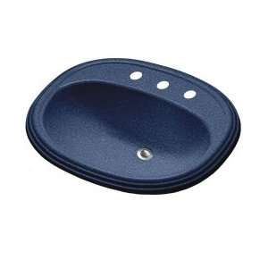   Rimming Oval Shape Bathroom Sink with Raised Rim and