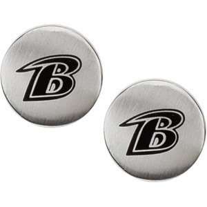  Stainless Steel Baltimore Ravens Logo Stud Earrings 1mm X 