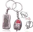 Pair of Key Chain Ring keyfob keyboard mouse Campus cou