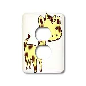  Sanders Creations   Cute Yellow Giraffe Larger Animals Cartoon 
