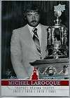 1980 81 MICHEL BUNNY LAROCQUE Autographed Montreal Canadiens Postcard 