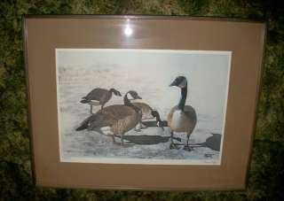 CANADIAN GEESE by BRUCE LATTIG, SIGNED NUMBERED PRINT  
