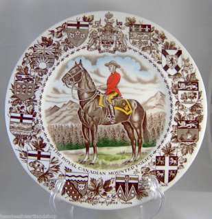 Wood & Sons England Plate Royal Canadian Mounted Police  