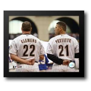  Andy Pettitte/ Roger Clemens   Back Shot (Astros) 14x12 