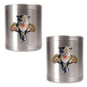  Florida Panthers NHL 2pc Stainless Steel Can Holder Set 