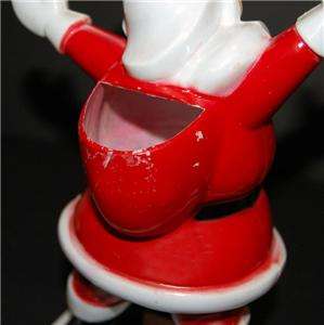   Hard PLastic Lighted Santa Candy Lollipop Holder Container  