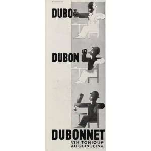   French Ad Dubonnet Quinquina Cassandre Art Deco   Original Print Ad