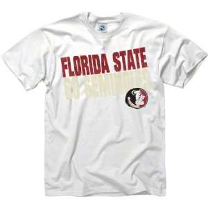 Florida State Seminoles White Slogan T Shirt  Sports 
