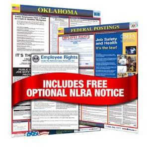  Oklahoma Labor Law Posters (State & Federal incl. NLRA 